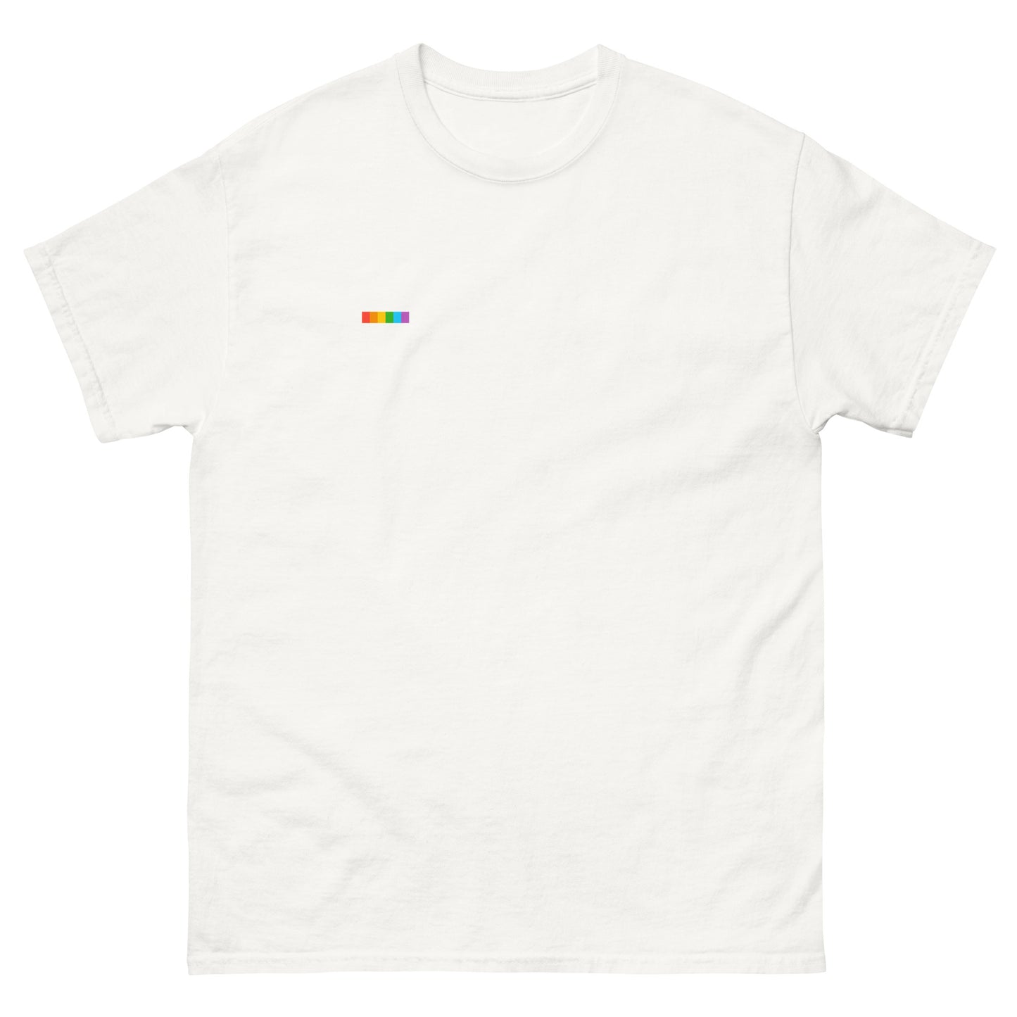 Rainbow strip gay pride tee