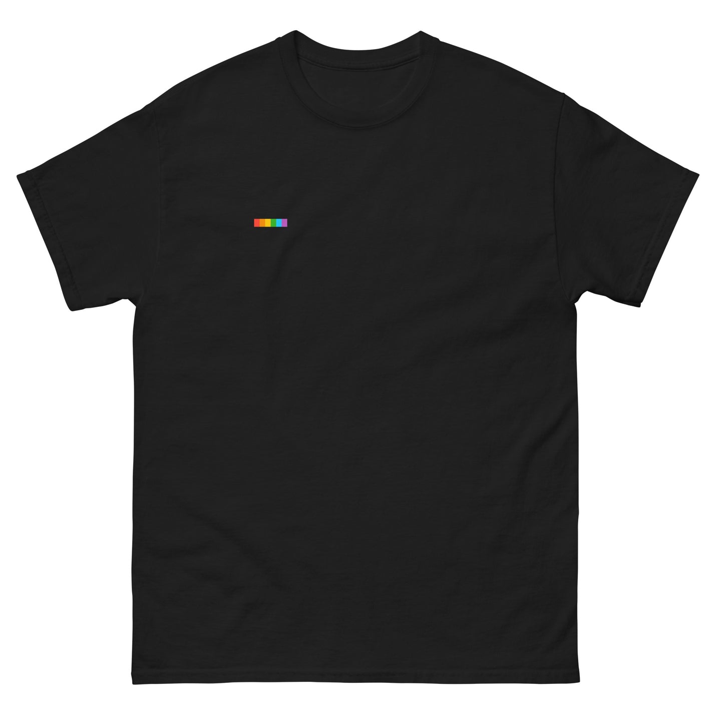 Rainbow strip gay pride tee