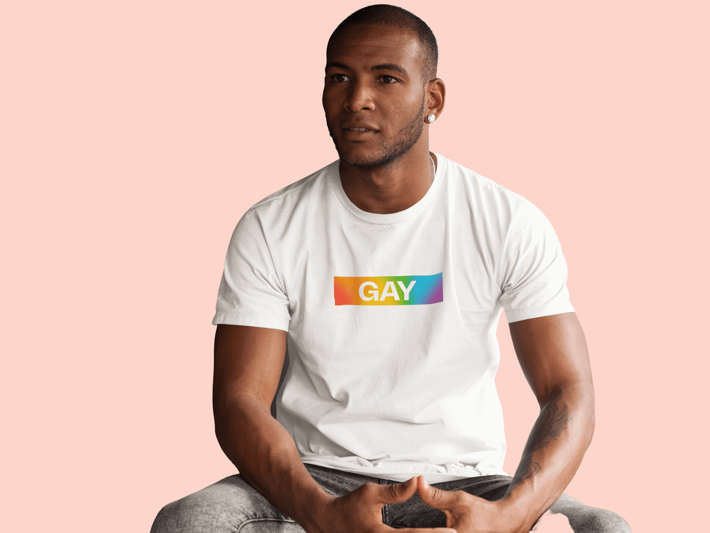 'Gay' Rainbow Pride tee